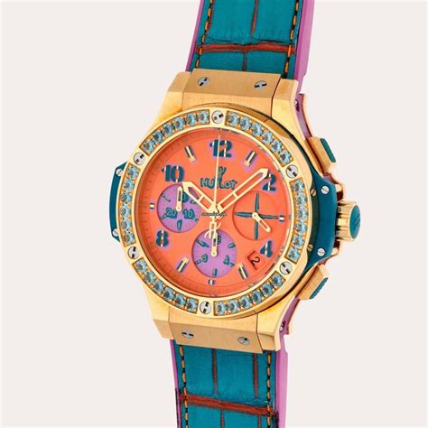 Hublot Big Bang 'pop Art Yellow Gold Blue', Reference 341.vl.4.